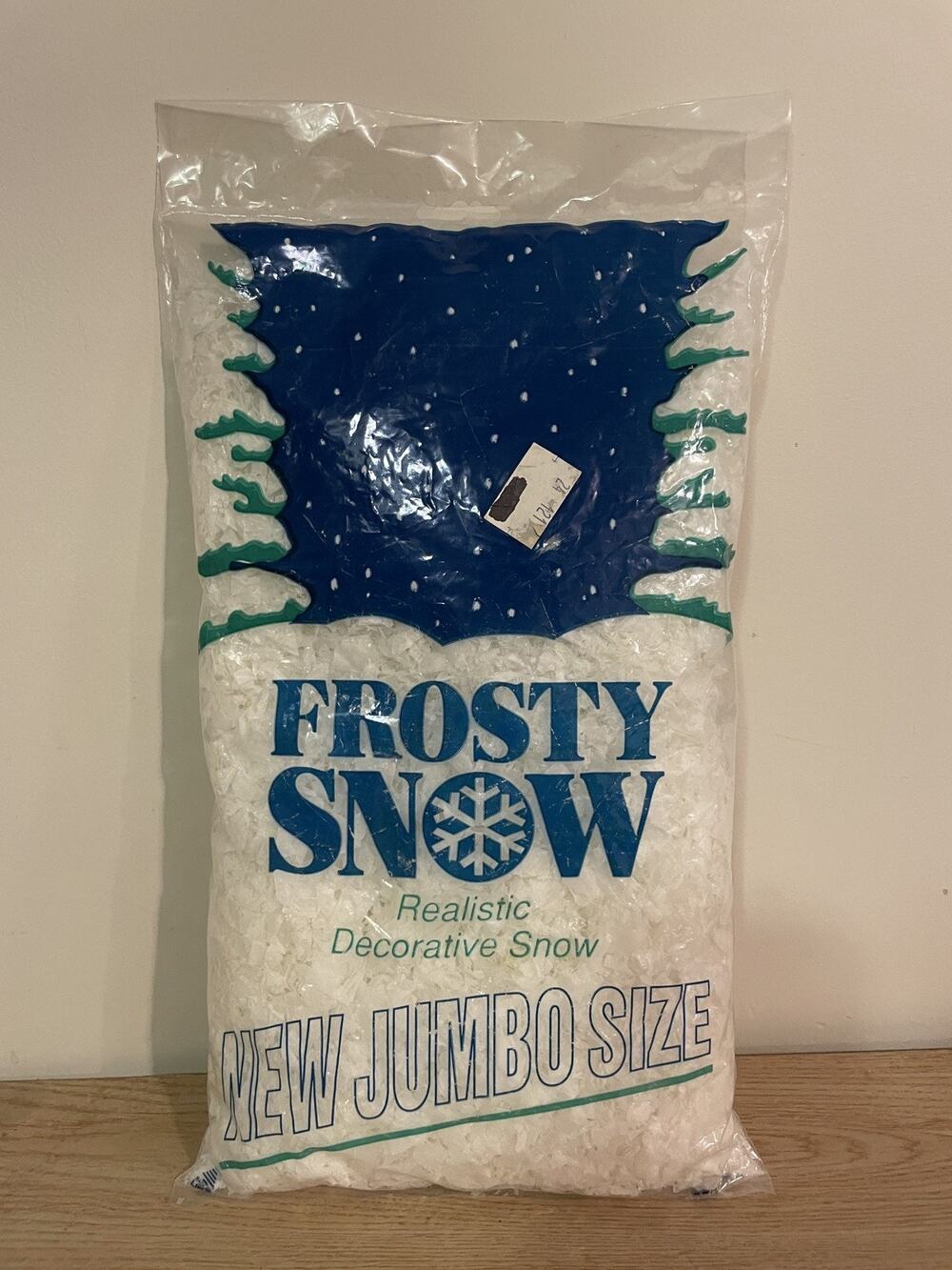 VTG NOS Frosty Snow Decorative Snow - Jumbo Size 3.5 Qt Bag
